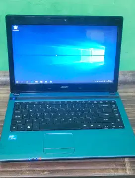 laptop Acer Aspire Intel Ram 4Gb Hardis 500gb layar 14in mulus segel