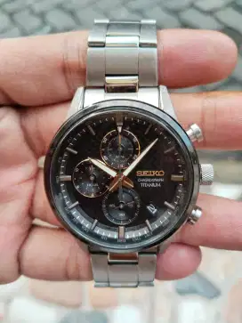 Seiko Chronograph SSB391P1 Black Dial Titanium