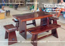 Meja makan trembesi