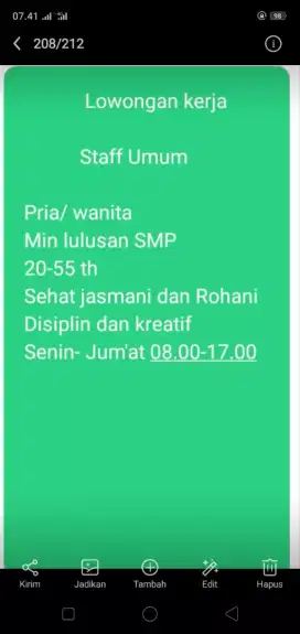 Lowongan kerja cepat