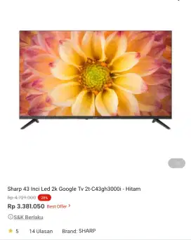 smart tv promo bisa cicilan syarat ktp tanpa dp