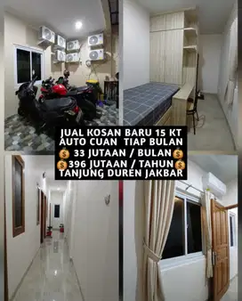 JUAL KOST KOSAN 15 KAMAR DI TANJUNG DUREN JAKARTA BARAT