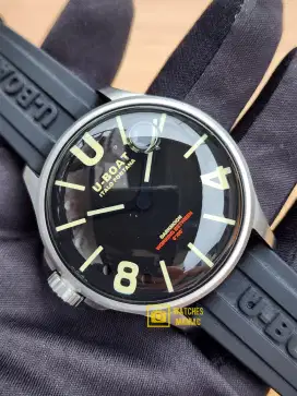 Jam Tangan Super Rare Original U-Boat Darkmoon Italty Made Fullset Box