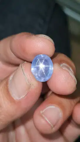 Unheated Star Blue Sapphire Srilanka 8.32ct Clean 97% Glass 99%