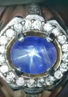 Natural star blue sapphire srilanka memo GRI
