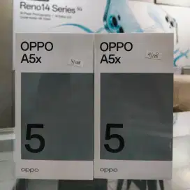 Oppo A5x 4+4/128,6000mAh,45Watt,Baru segel ORI garansi resmi Oppo.