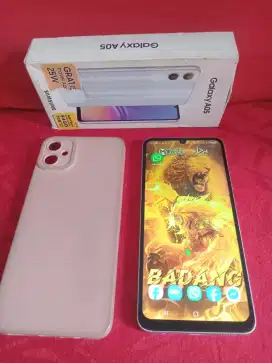 Samsung A05 ram 4gb+4/128gb layar poni 6,5 lengkap segelan bonusan