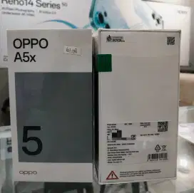 Oppo A5x 6+6/128,Tahan banting,6000mAh,45Watt,Baru segel garansi resmi