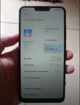 Dijual Cepat Xiaomi Mi 8 Lite 4/64 Resmi Minus Dikit