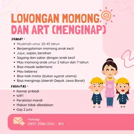 Lowongan Momong dan ART DEPOK JABAR
