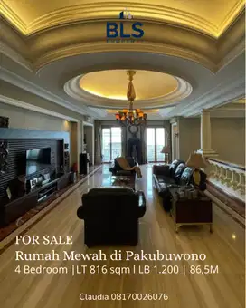 FOR SALE Rumah Mewah di Pakubuwono Kebayoran Baru