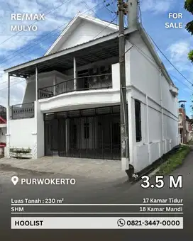 Dijual Rumah Kost Exclusive Area Purwokerto Dekat Pusat Pendidikan