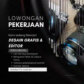 Lowongan konten kreator Videografer