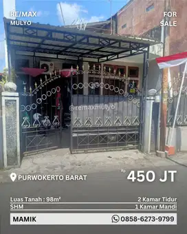 Dijual Rumah Luas Siap Huni, Pusat Kota Purwokerto
