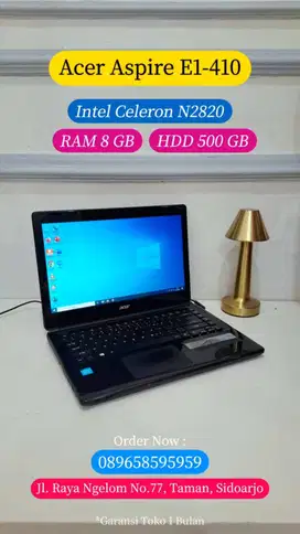 LAPTOP ASPIRE E1-410 INTEL CELERON N2820 ALL NORMAL FULL UPGRADE