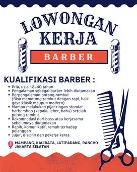 Lowongan Kerja Untuk Barber