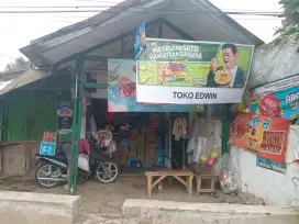 Jual rumah dan warung main road banjaran