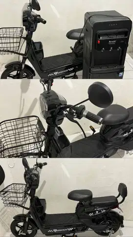 Dijual Sepeda listrik geekman warna black Free dispenser Arashi