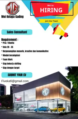 Lowongan Kerja sales consultant