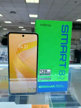 Infinix smart 8 plus 4+4/128gb second,mulus,lengkap
