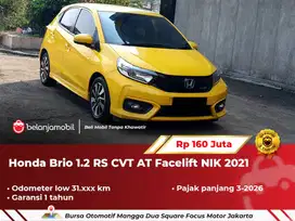 [ GARANSI 1TH ] Honda Brio 1.2 RS CVT AT Kuning Facelift NIK 2021/2022