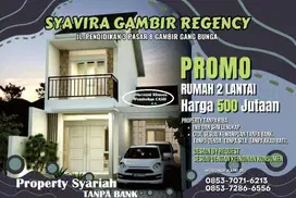miliki rumah cantik 2 lantai tanpa ribet diperumahan syariah