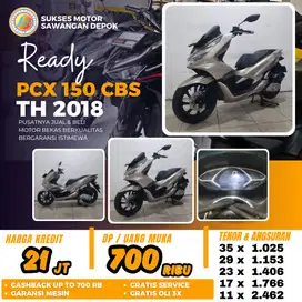 PROMO DP 700 HONDA PCX 150 CBS TH 2018 UNIT MULUS BERGARANSI