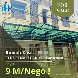 Jual Kost FF 31 KT + KM sudah beroperasi lokasi Grogol depan TRISAKTI