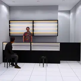 Menerima Custom design etalase/rak toko, interior rumah dan lainnya