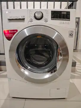 Dijual Mesin Cuci Merk LG Front Loading 9 Kg Inverter Direct Drive