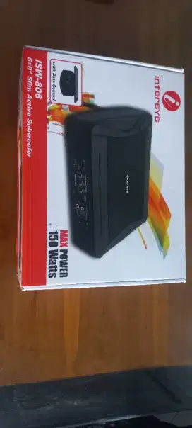 Subwooffer aktif kolong 8 inci SLIM INTERSYS ISW-806