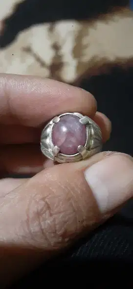 natural ruby ring perak