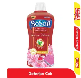 Sosoft Detergen Cair Tumbuhan Sakura Blossom Sabun Pencuci Baju