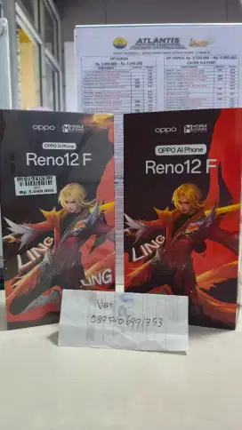 Oppo Reno 12f ram 8+8/256 Atlantis dahsyat