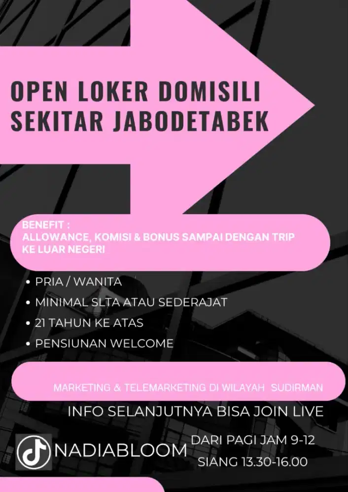 Loker kerja jabodetabek
