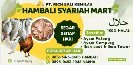 Jual ayam, ikan laut dan tawar