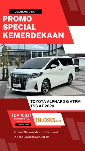 Toyota Alphard G atpm 2020 TSS rare condition