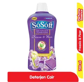 Sosoft Detergen Cair Freesia dan Pear 700ml