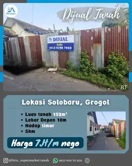 Tanah Lokasi Grogol Solobaru
