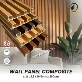 Wpc wood panell composite / wallpaper dinding Indoor 290cm