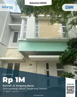 Rumah Dijual, Jurangmangu, Pondok Aren, Tangerang Selatan, Banten