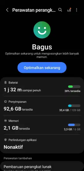 Jual BU samsung a70 6/128 minus