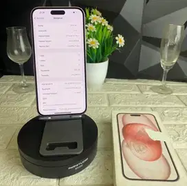 iPhone 15 Plus 256GB Garansi Resmi iBox Warna Pink Mulus BH 88%