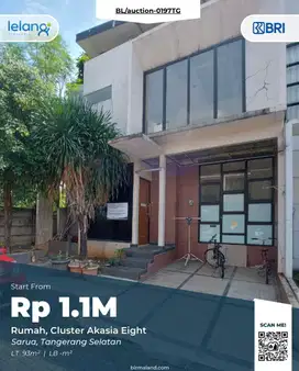 Rumah Dijual, Cluster Akasia,Sarua, Ciputat, Tangerang Selatan, Banten