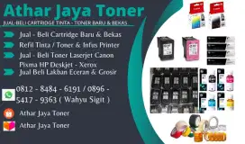 Terima jual beli tinta toner LaserJet catridge baru dan bekas