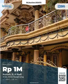 Rumah Dijual, Jl. H.Radi, Kreo, Larangan, Tangerang, Banten