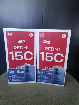 Redmi 15c 6/128GB Baterai 6000mAh Helio G99 Garansi Resmi 1 Tahun
