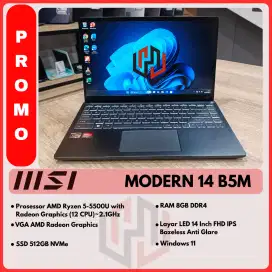 MSI MODERN 14 B5M AMD RYZEN 5 5000 SERIES