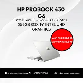 JUAL LAPTOP PROBOOK 430 G6