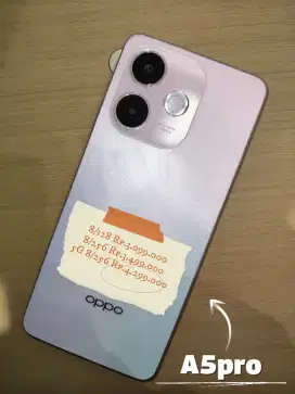 Potongan harga 200K OPPO A5 Pro 5G 16/256GB cash-kredit-cicilan 0%